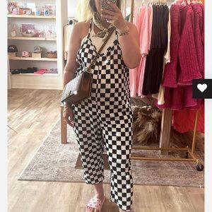Checkered jumpsuit